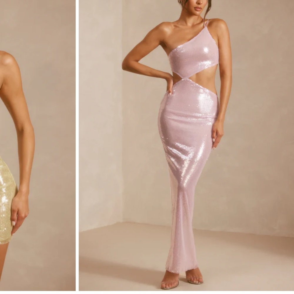 Oh Polly sparkle cut out dress worn once!